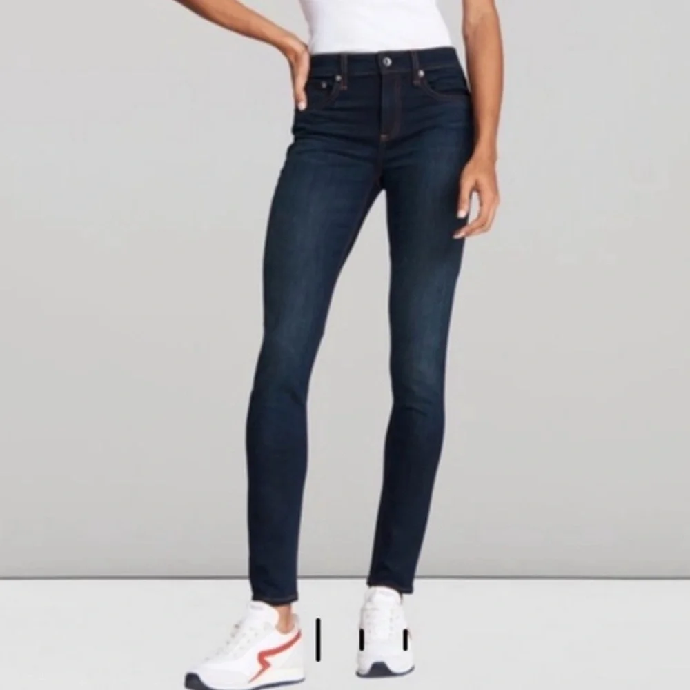 rag & bone Cate Dark Blue Skinny Jeans Size 26‎ Stretch Denim